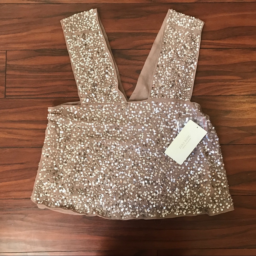 Zara Sequin tank